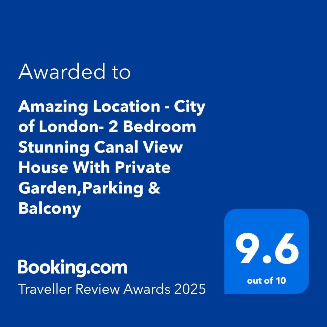 Amazing Location - City Of London- 2 Bedroom Stunning Canal View House With Private Garden,Parking & Balcony エクステリア 写真